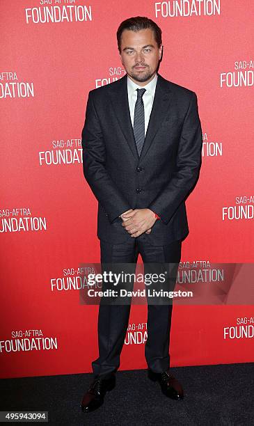 Actor Leonardo DiCaprio attends the Screen Actors Guild Foundation 30th Anniversary Celebration at the Wallis Annenberg Center for the Performing...