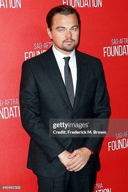 Actor Leonardo DiCaprio attends the Screen Actors Guild Foundation 30th Anniversary Celebration at the Wallis Annenberg Center for the Performing...