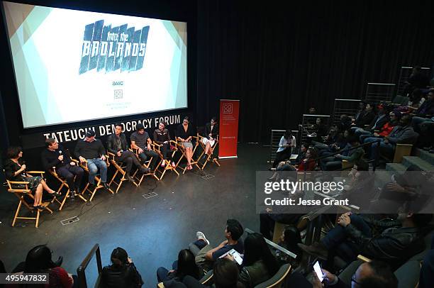 Moderator Diana Lee Inosanto , producer Miles Millar, producer Al Gough, actors Daniel Wu, Aramis Knight, Sarah Bolger, Madeleine Mantock and Ally...