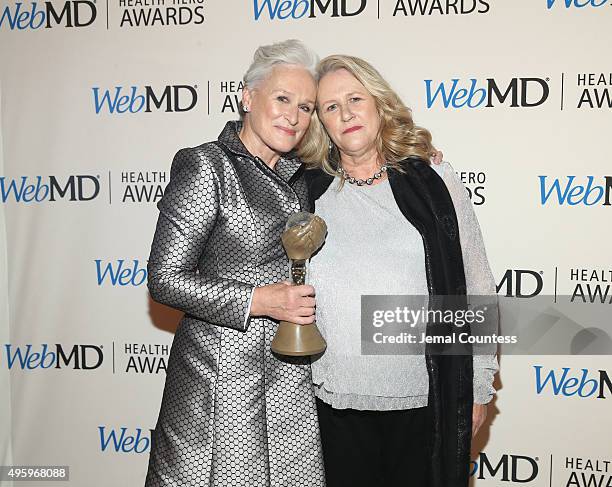 Actress Glenn Close and Jessie Close attend the 2015 Health Hero Awards hosted by WebMD at The Times Cente on November 5, 2015 in New York City.