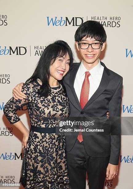 Marie Shinozuka and Kenneth Shinozuka attend the 2015 Health Hero Awards hosted by WebMD at The Times Cente on November 5, 2015 in New York City.