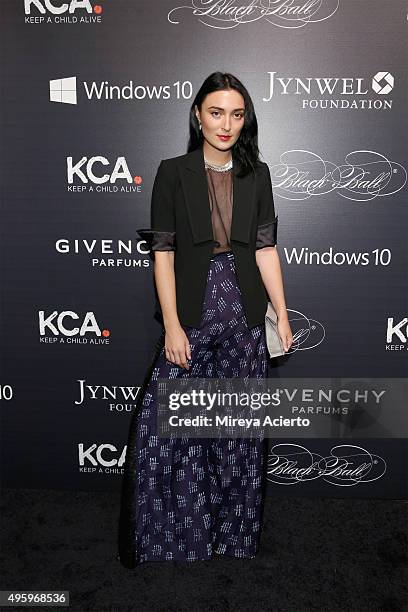 Malu Abeni Valentine Byrne attends 2015 "Keep A Child Alive" Black Ball at Hammerstein Ballroom on November 5, 2015 in New York City.