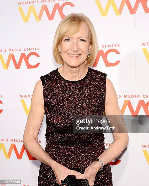 Judy Woodruff attends The Women's Media Center 2015 Women's Media Awards at Capitale on November 5, 2015 in New York City.