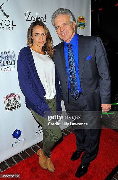 Actors Eli Jane and Tony Denison arrive at AWOL Studios launch hosted by Major Crimes star Tony Denison at LA Mother on November 5, 2015 in...