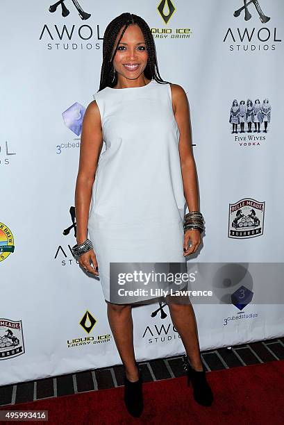 Actress Sundra Oakley arrives at AWOL Studios launch hosted by Major Crimes star Tony Denison at LA Mother on November 5, 2015 in Hollywood,...