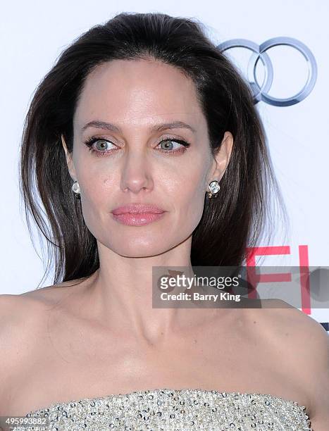 Director/producer/writer/actress Angelina Jolie Pitt arrives at AFI FEST 2015 Presented By Audi Opening Night Gala Premiere Of Universal Pictures'...