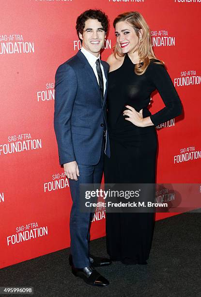 Actor Darren Criss and his guest attend the Screen Actors Guild Foundation 30th Anniversary Celebration at the Wallis Annenberg Center for the...