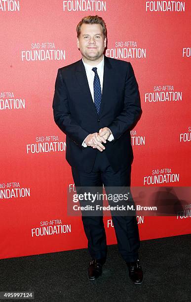 Television host James Corden attends the Screen Actors Guild Foundation 30th Anniversary Celebration at the Wallis Annenberg Center for the...
