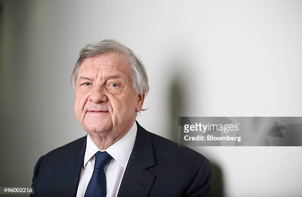 Michael 'Mike' Rake, chairman of BT Group Plc and deputy chairman of Barclays Plc, poses for a photograph following a Bloomberg Television interview...