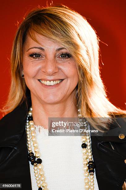 Debora Villa poses during the 'Matrimonio Al Sud' Photocall on November 6, 2015 in Milan, Italy.