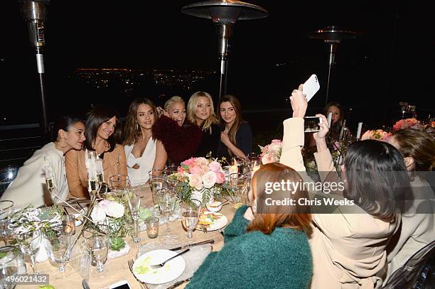 Emmanuelle Chriqui, Carla Gugino, Jessica Alba, Nicole Richie, Kate Hudson, and Nasim Pedrad attend Jessica Alba, Humberto Leon and InStyle celebrate...