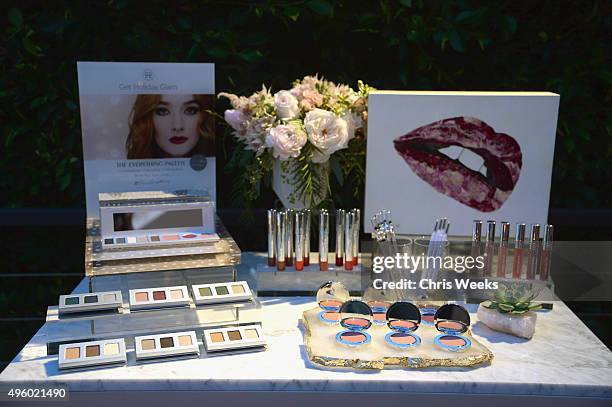 View of Honest Beauty products at Jessica Alba, Humberto Leon and InStyle celebrate Honest Beauty and the launch of the #letsbehonest campaign on...