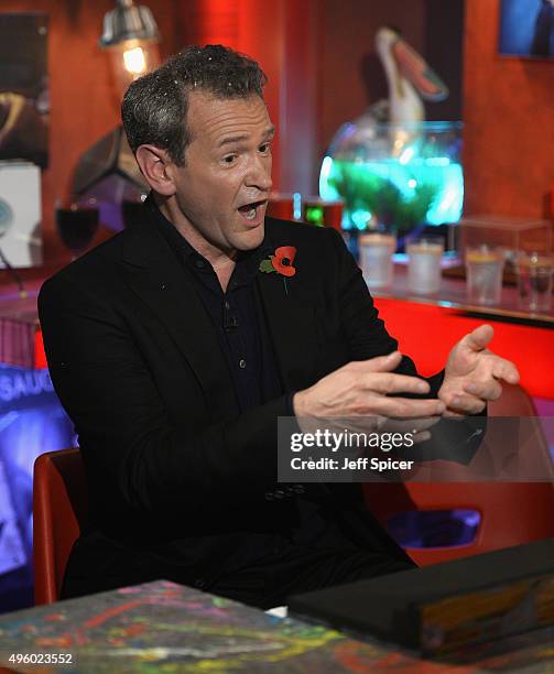 Alexander Armstrong during a live broadcast of "TFI Friday" at the Cochrane Theatre on November 6, 2015 in London, England.