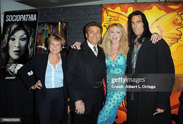 Actress Kristine DeBell, actor Mel Novak, actress Laurene Landon and actor Mathew Karedas at the American Film Market Celebrates Cinema Epoch's...