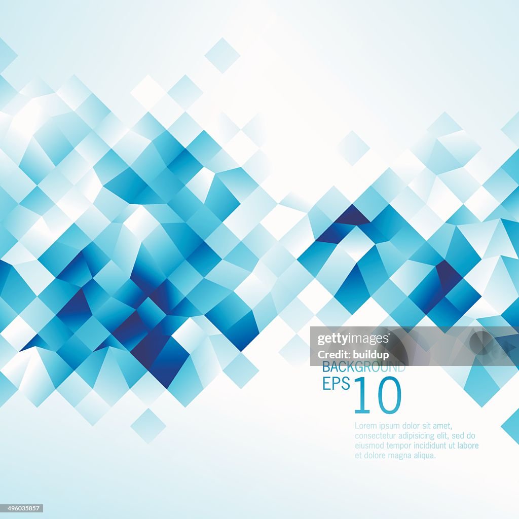 Abstract Blue Low Poly Background