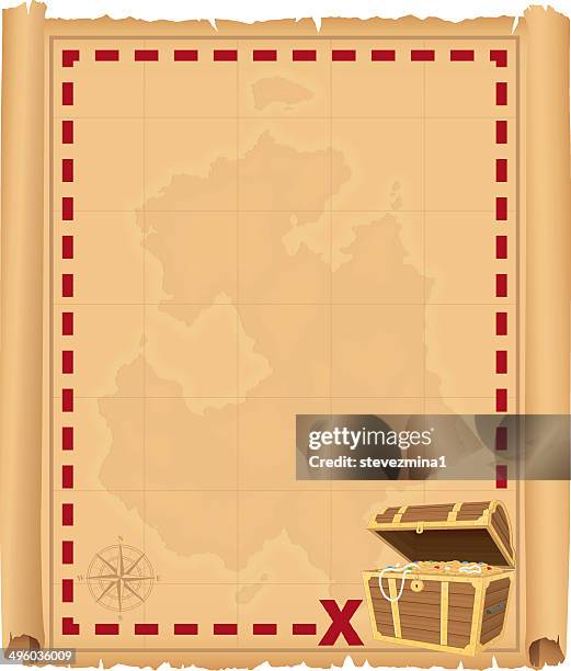treasure chest border - ruby gemstone stock illustrations