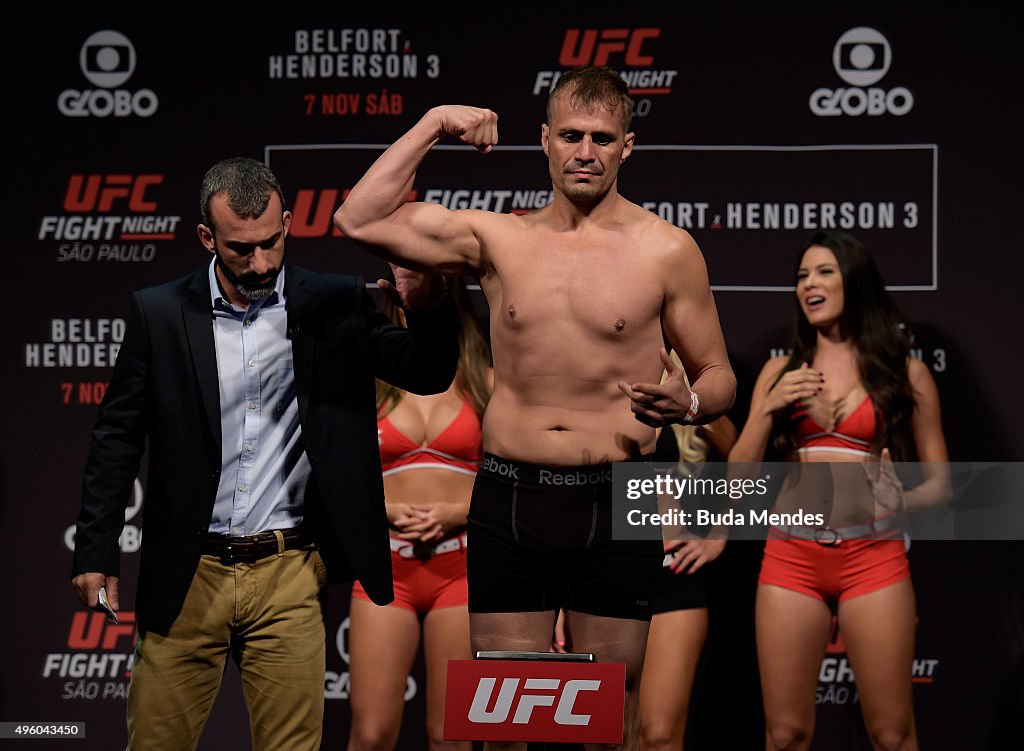UFC Fight Night: Weigh-ins