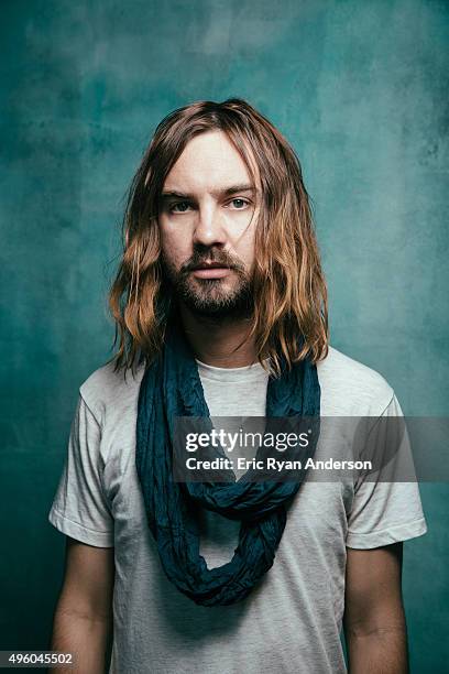 Tame Impala poses for a portrait at the Governors Ball 2015 Music Festival for Billboard Magazine on June 6, 2015 in New York City.