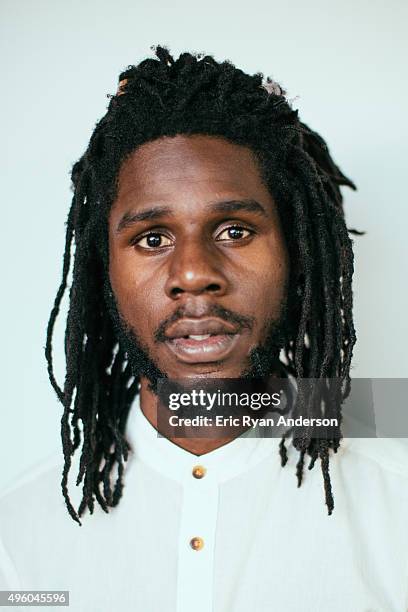 Chronixx poses for a portrait at the Governors Ball 2015 Music Festival for Billboard Magazine on June 6, 2015 in New York City.