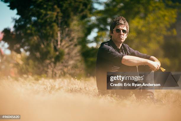 Noel Gallagher poses for a portrait at the Governors Ball 2015 Music Festival for Billboard Magazine on June 6, 2015 in New York City.