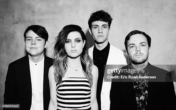 Echosmith poses for a portrait at the Governors Ball 2015 Music Festival for Billboard Magazine on June 6, 2015 in New York City.