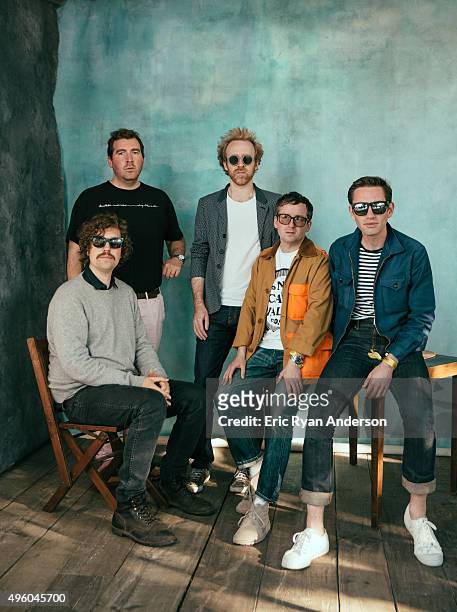 Hot Chip poses for a portrait at the Governors Ball 2015 Music Festival for Billboard Magazine on June 6, 2015 in New York City.