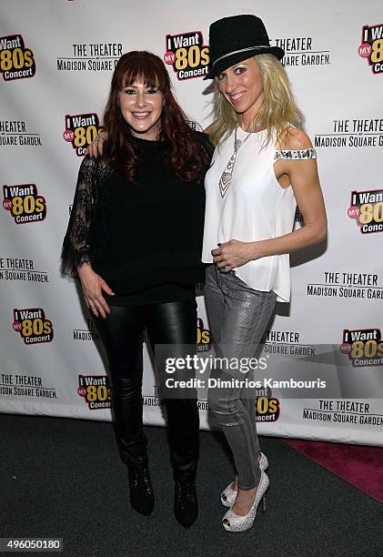 Tiffany and Debbie Gibson attend the "I Want My 80's" Concert at The Theater at Madison Square Garden on November 6, 2015 in New York City.