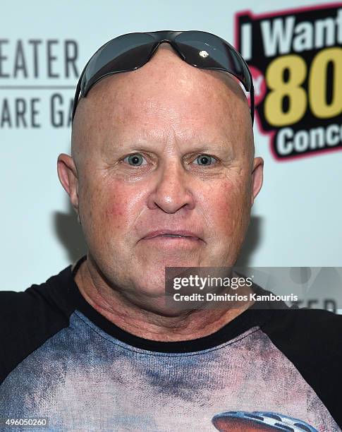 Mike Score of A Flock of Seagulls attends the "I Want My 80's" Concert at The Theater at Madison Square Garden on November 6, 2015 in New York City.