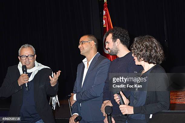 Carthage Film Festival 2015' JCC president Ibrahim Letaief and Jury members Sami Tlili, Youssef Chebbi and Fatma Cherif attend the 'Carthage Film...