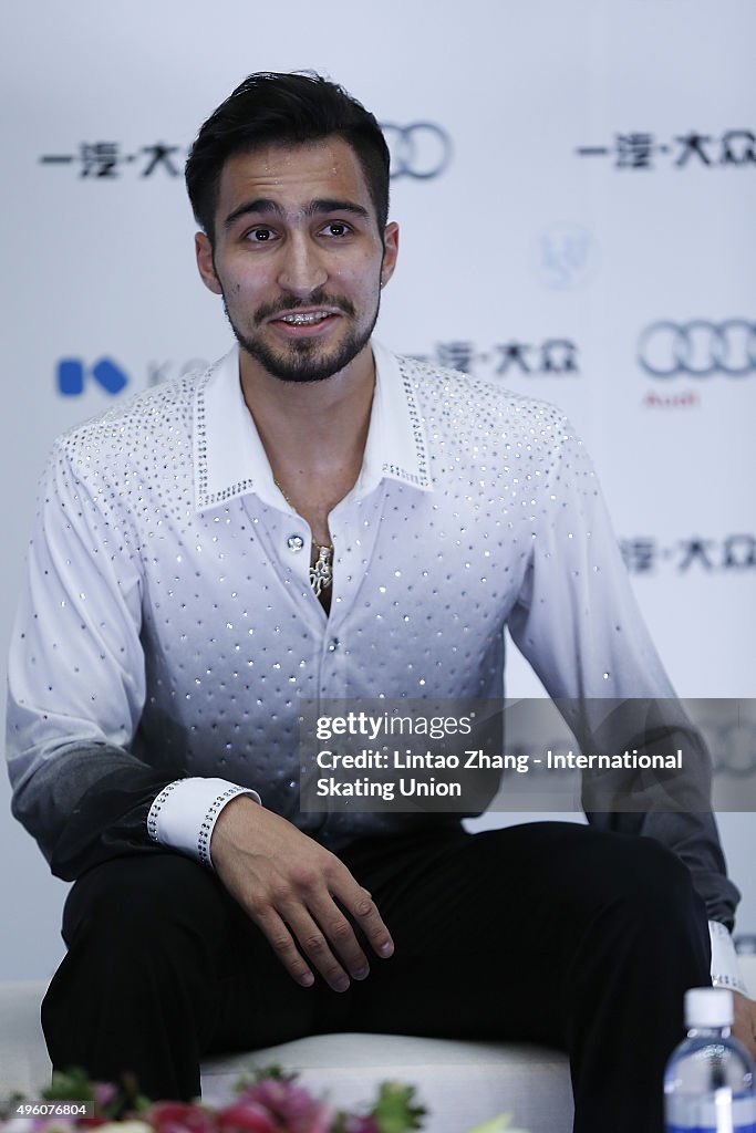 Ivan Righini IIvan Righini of Italy reacts after the perform Men Short Program on ...