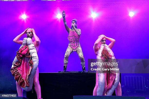 Peaches performs in concert during the tenth annual Fun Fun Fun Fest at Auditorium Shores on November 6, 2015 in Austin, Texas.