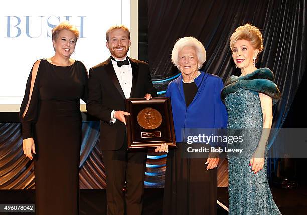 President & CEO U.S. Fund for UNICEF Caryl Stern, presenter & NextGen After Party Co-Chair Pierce Bush, honoree Barbara Bush and presenter Mragaret...