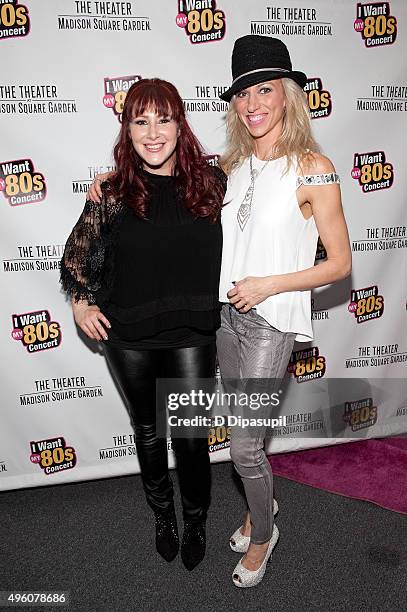 Tiffany and Debbie Gibson attend the "I Want My 80's" concert at The Theater at Madison Square Garden on November 6, 2015 in New York City.