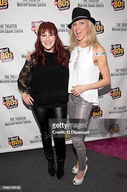 Tiffany and Debbie Gibson attend the "I Want My 80's" concert at The Theater at Madison Square Garden on November 6, 2015 in New York City.