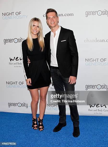 Lauren Scruggs Kennedy and Jason Kennedy attend the 7th Annual 'Night of Generosity' Gala benefiting generosity.org at the Beverly Wilshire Four...