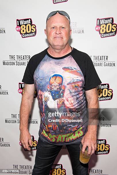 Mike Score of A Flock of Seagulls attends the "I Want My 80's" concert at The Theater at Madison Square Garden on November 6, 2015 in New York City.