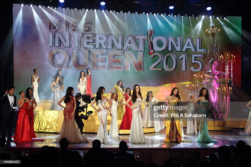 Contestants perform during the Miss International Queen 2015...