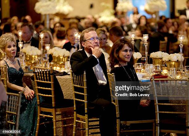 Presenter Margaret Alkek Williams, Neil Bush and Maria Bush at the UNICEF Audrey Hepburn Society Ball honoring former first lady Barbara Bush at the...