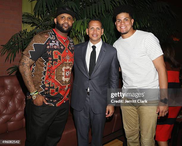 Yankees players C.C. Sabathia, Alex Rodriguez and Dellin Betances attend Amber and C.C. Sabathia's 5th Annual PitCCh In Foundation CC Challenge rules...