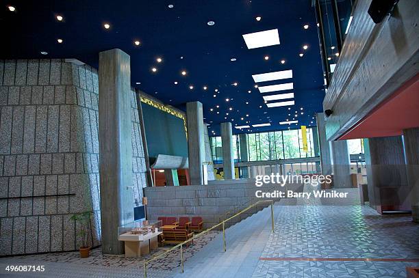 lobby of major city theatre - tokyo bunka kaikan stock pictures, royalty-free photos & images