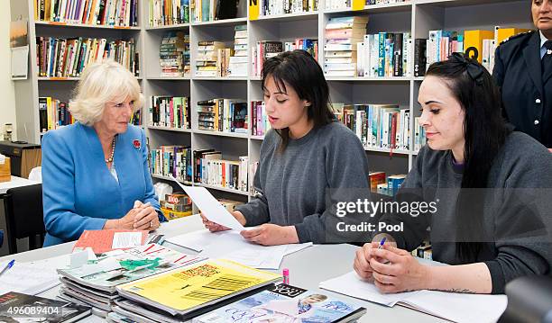 Camilla, Duchess of Cornwall visits Arohata Women's Prison on November 7, 2015 in Tawa, Wellington, New Zealand. The Royal couple are on a 12 day...