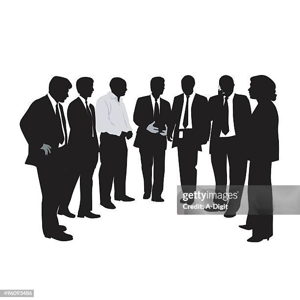 business talk - conservative man stock illustrations