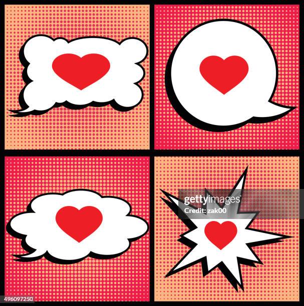 speech bubble - couple thinking stock illustrations