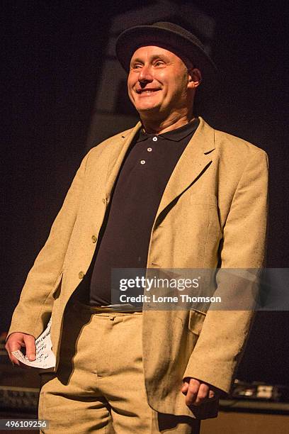 Jah Wobble performs at The Roundhouse on November 6, 2015 in London, England.