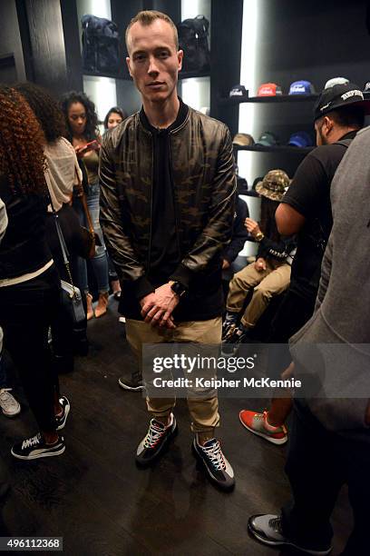 Producer DJ Skee attends the listening party for Currensy's upcoming album "Canal Street Confidential" at The Hundreds on November 6, 2015 in Los...