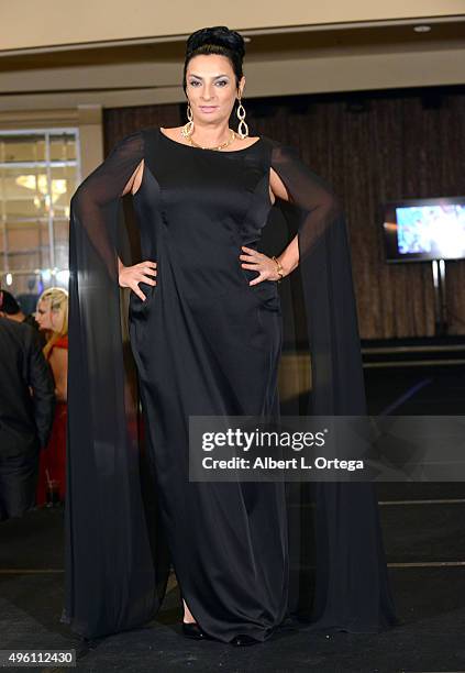 Actress Alice Amter attends "Reel Haute" In Hollywood International Couture Fashion Show held at The Beverly Hilton Hotel on November 6, 2015 in...