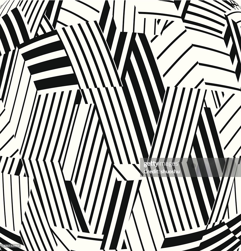 Abstract black and white stripe pattern background