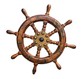 Isolated Ships Wheel