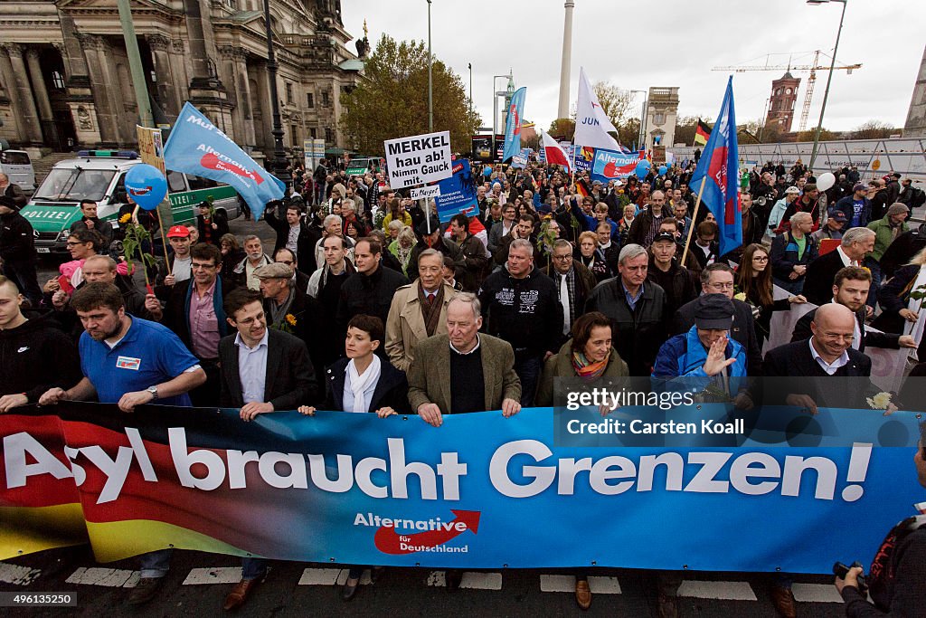 AfD Holds Rally In Berlin