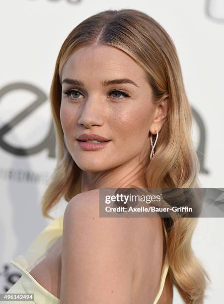 Model/actress Rosie Huntington-Whiteley attends the 25th annual EMA Awards presented by Toyota and Lexus and hosted by the Environmental Media...